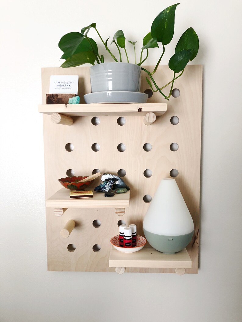Pegboard Shelf Small Rectangle 18 x 24 Etsy