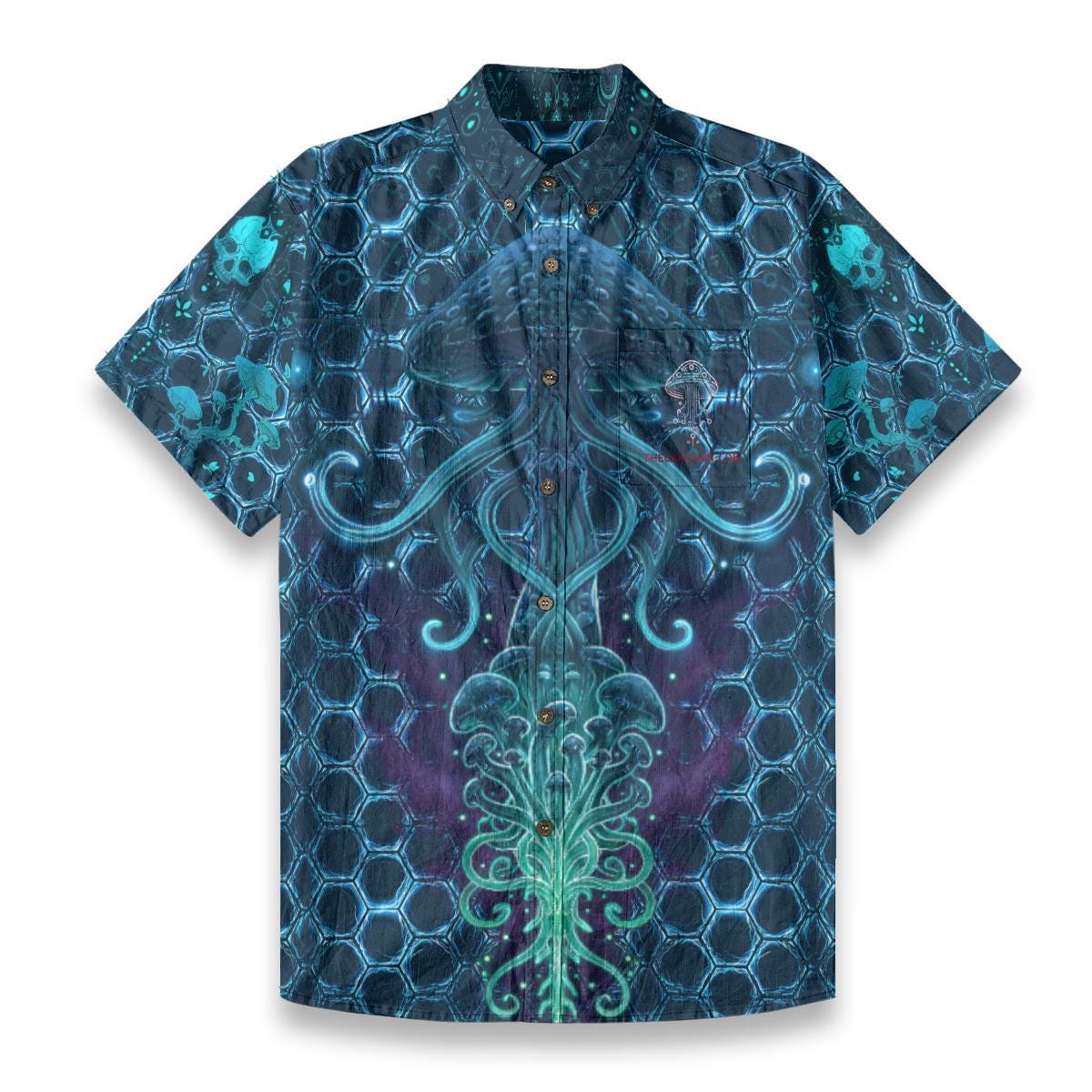 Cyberpunk Button up Shirt - Etsy