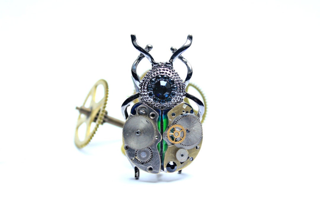 Steampunk Bug Pendant Industrial Brass Brooch Steampunk Cosplay ...