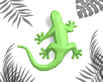 Salamander 3D papercraft || DIY paper sculpture || Paper model pattern || Do it yourself || PDF pattern || origami || home deco