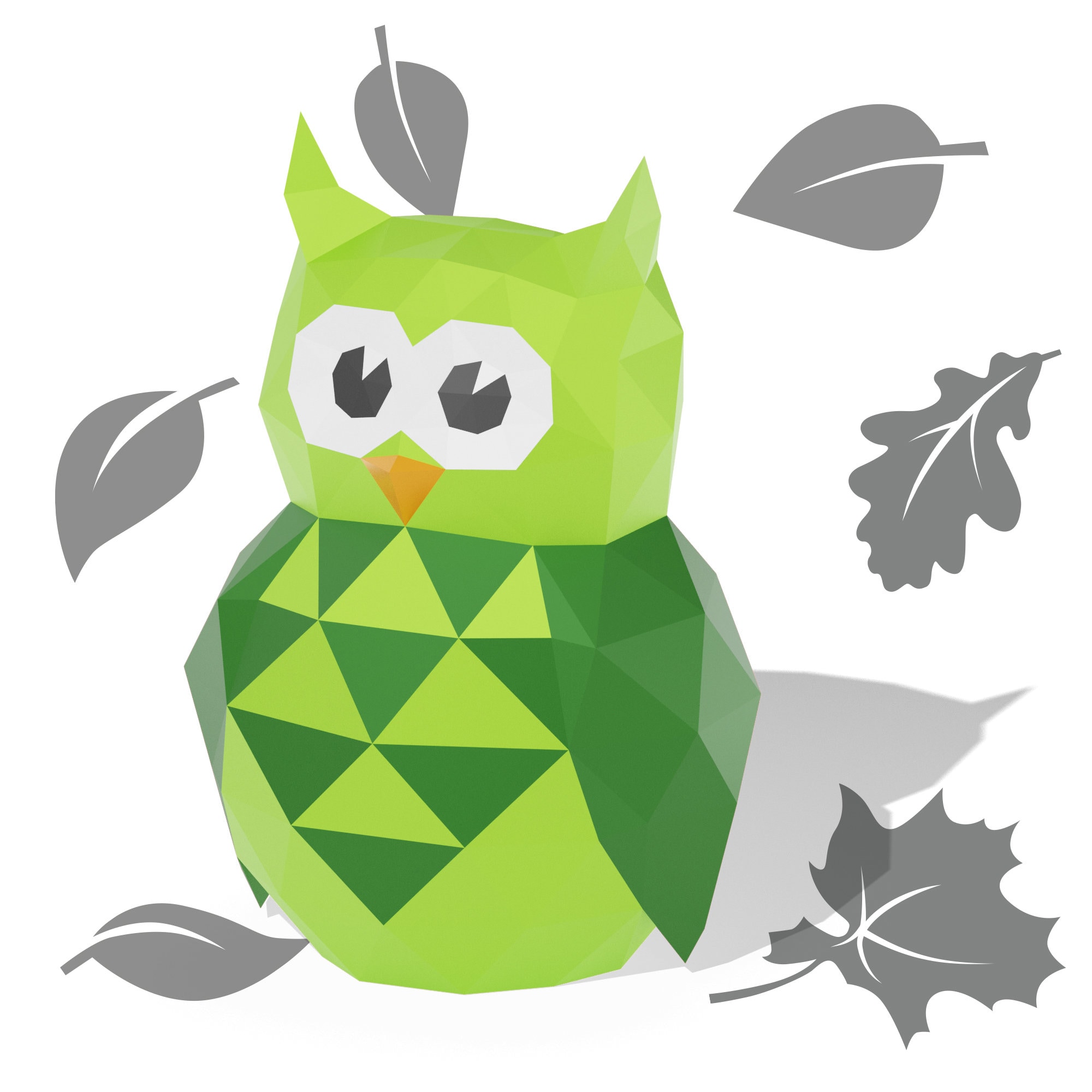 Owl 3D Papercraft || DIY Paper Sculpture || Paper Model Pattern || Do ...
