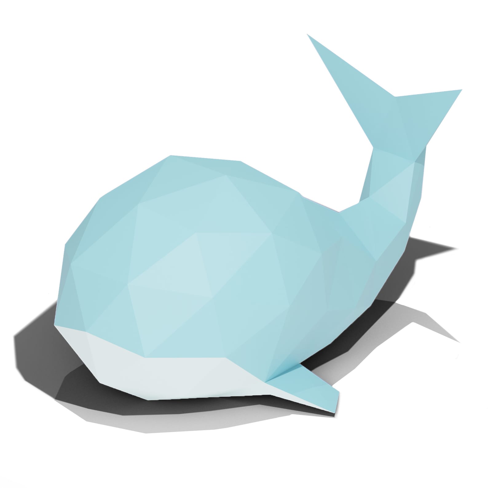 Whale 3D Papercraft DIY Paper Sculpture Paper Model Pattern Do It
