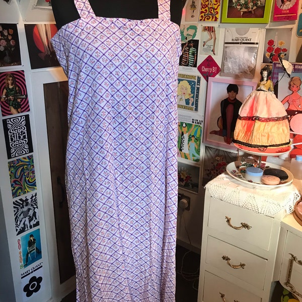 Vintage 1960s handmade cotton sundress