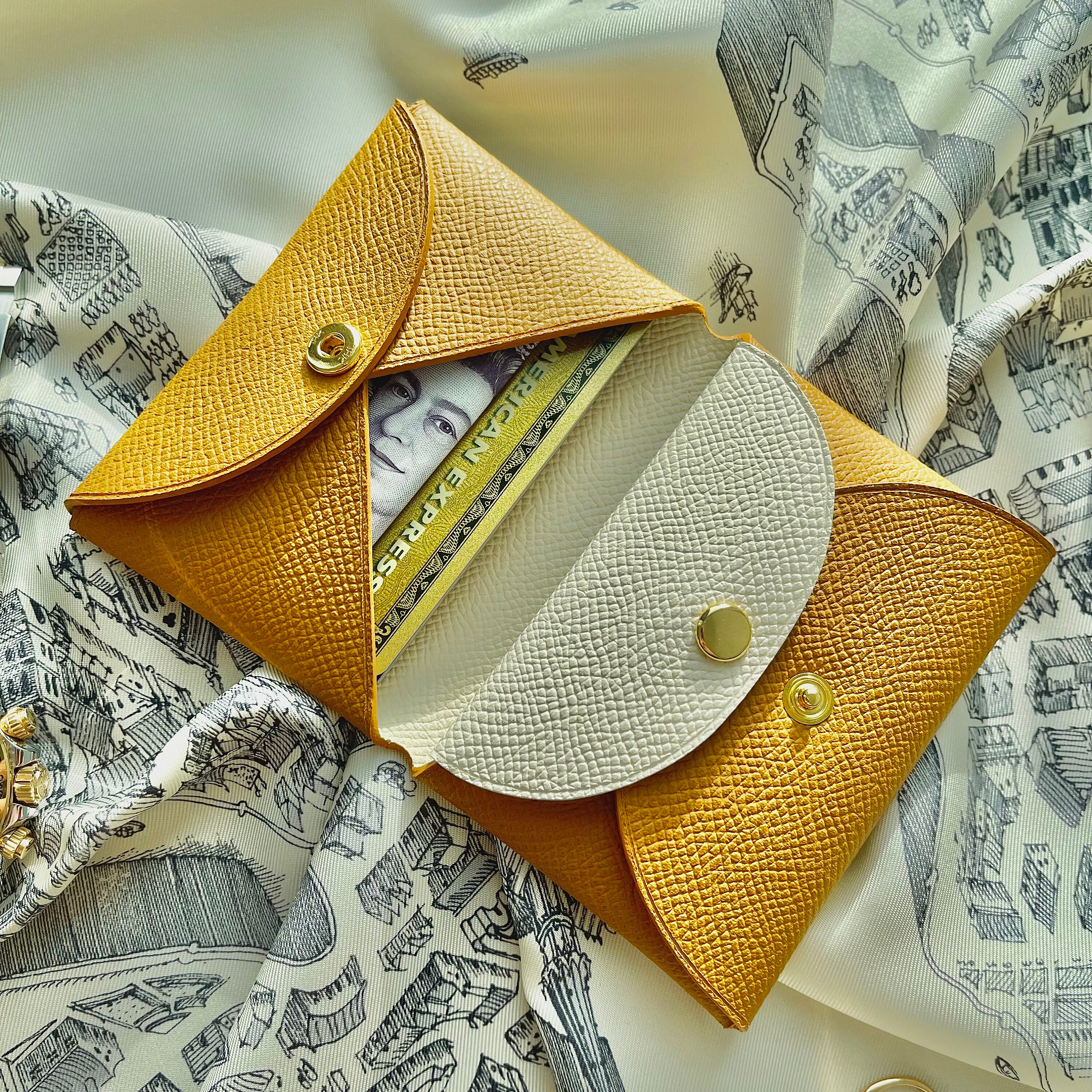 Handmade Sesame & Craie Double Sided Epsom Leather Calvi Duo - Etsy