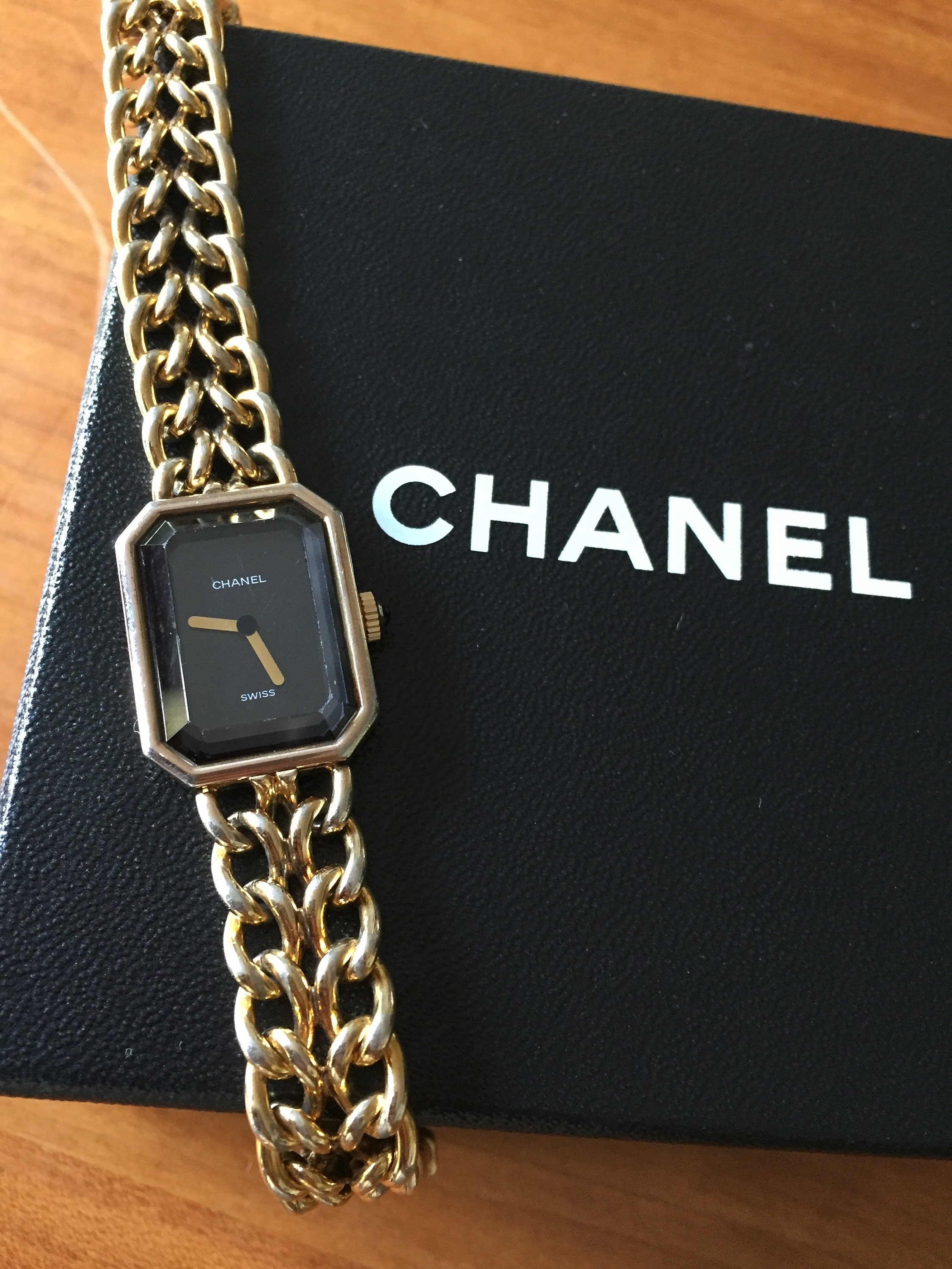 Chanel Chain and Faux Pearl Long Double Strand Necklace For Sale