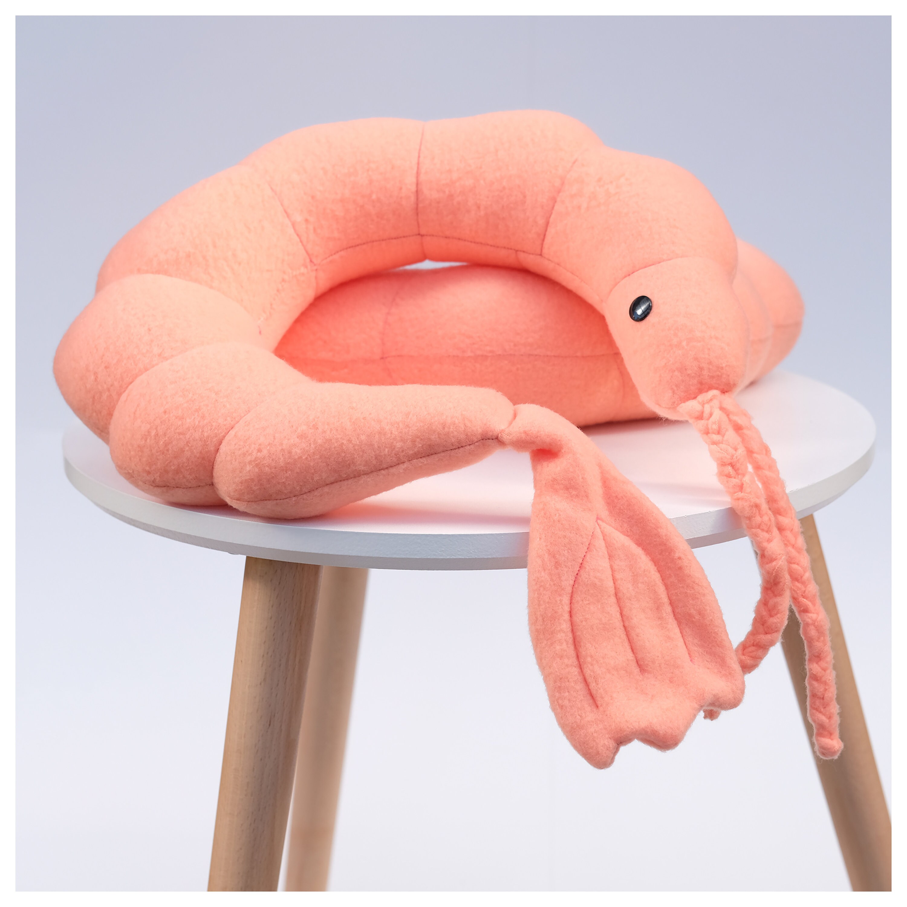 Shrimp Plushie // Neck pillow // Perfect gift // 3 different Etsy