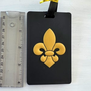 Cajun Style, Rubber Luggage Tags, Louisiana, Fleur de lis Bild 7