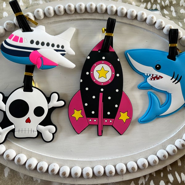 Kids Luggage Tags Etsy