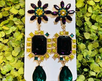 Mardi Gras Party Earrings