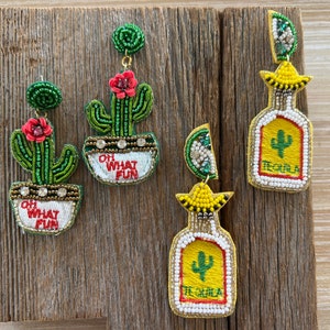 Beautiful Beaded Party Earrings