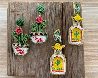 Beautiful Beaded Party Earrings