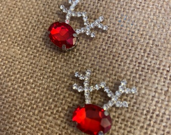 Adorable Rudolph Christmas Earrings
