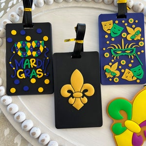 Cajun Style, Rubber Luggage Tags, Louisiana, Fleur de lis Bild 3