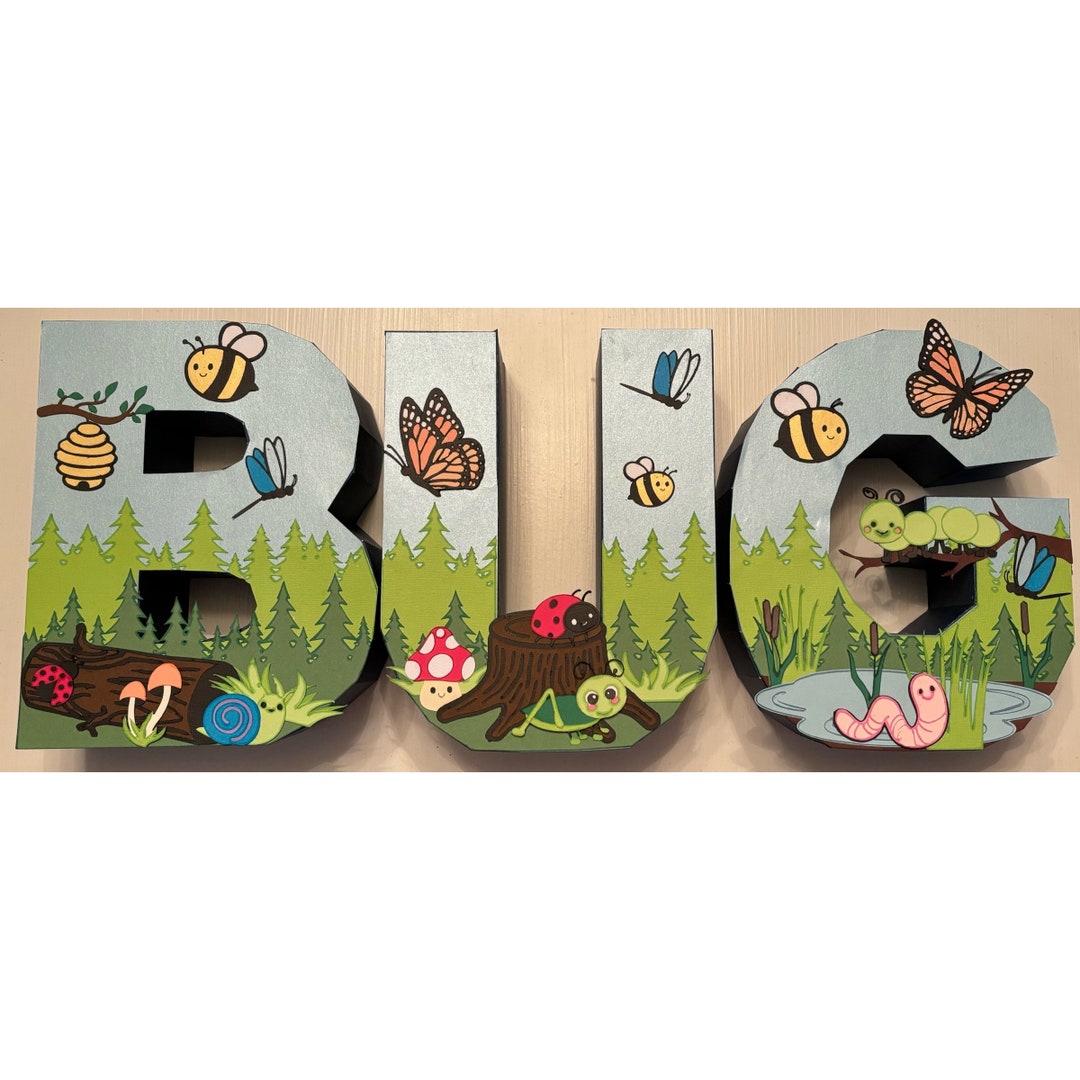 Cute as a Bug Letters - Etsy