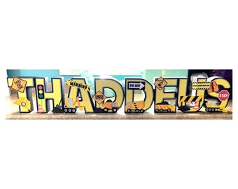 Construction Zone letters