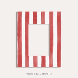 Striped Pattern Photo Mat | Cabana Stripe for Picture Frame | Colorful ...