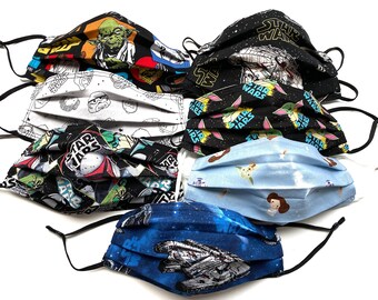 ADJUSTABLE Star Wars Face Mask Men, Women, Teen, Child Sizes