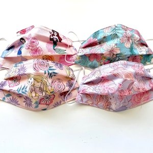 ADJUSTABLE Disney Princess Floral Face Mask