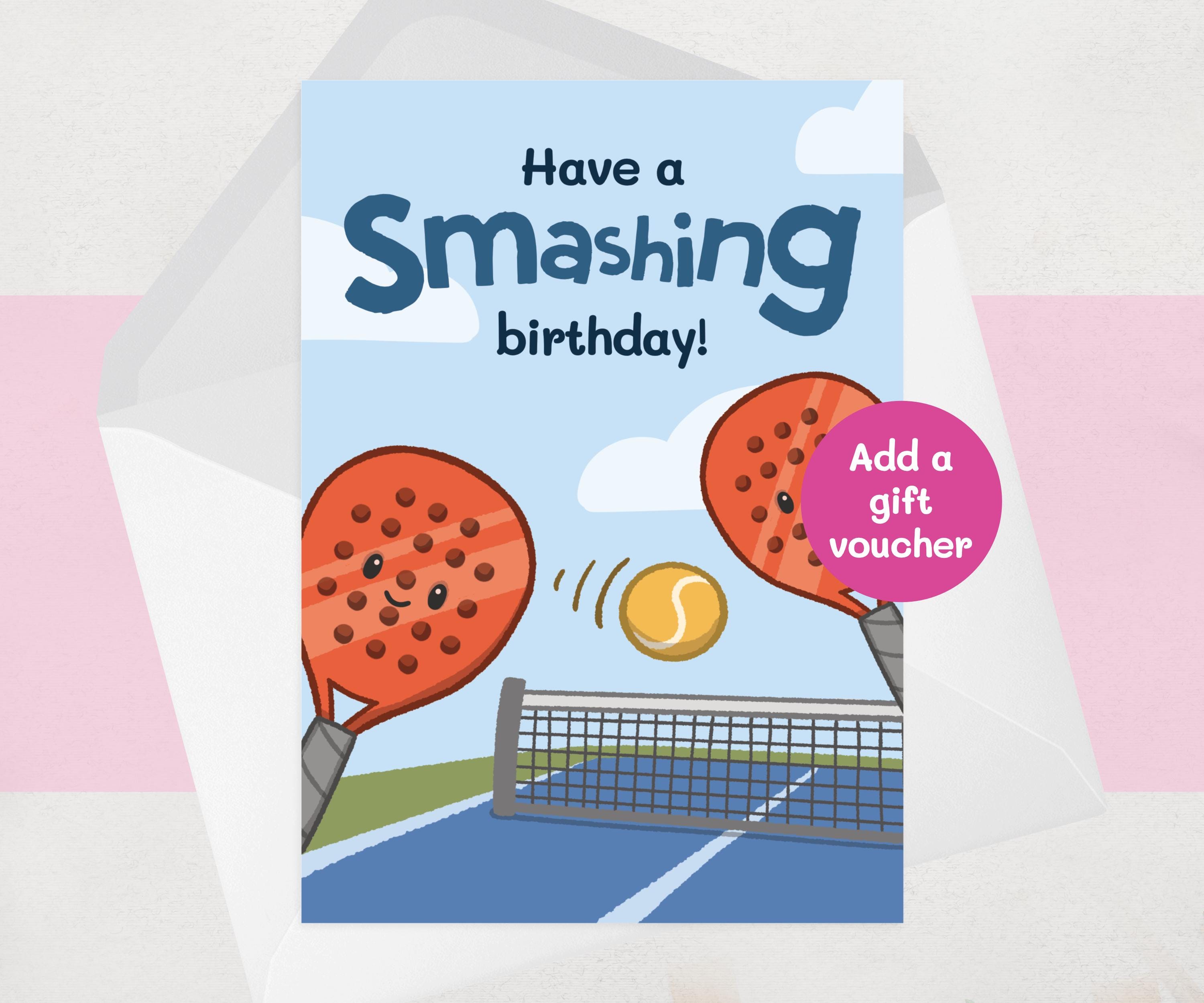 Funny Padel Birthday Card: Racket Sports Pun, Gift for Him/her - Etsy