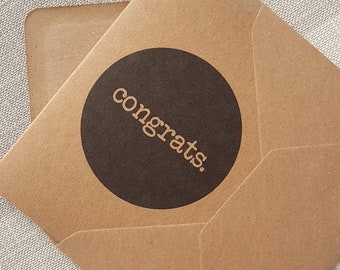 Congratulations Card | Congrats | Simple | Typographic | to.the.point