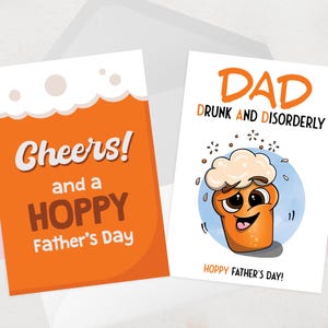 Funny Beer Father&#39;s Day Cards: Drunk and Disorderly Dad