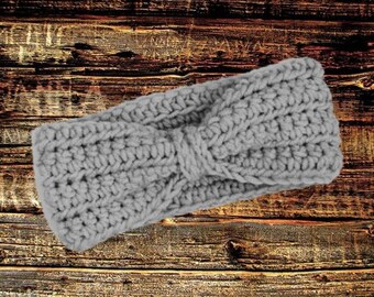 Crochet wrap earwarmer headband  custom color options