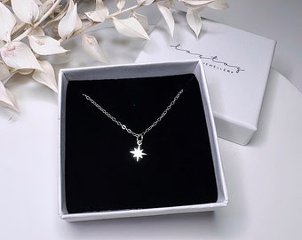 Pole Star Sterling Silver Necklace // North Star Necklace // Star Necklace // Silver Star Necklace // Tiny Silver Star Necklace