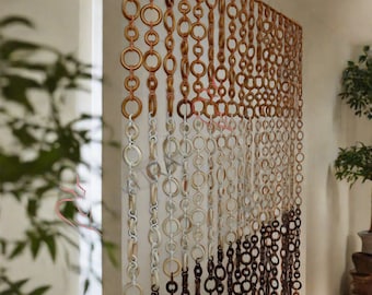 Cortinas de puerta estilo Boho - Puerta de cortina de cuentas personalizable - Madre de regalo - Regalo de bienvenida primer hogar