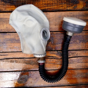 Vintage Military Gas Mask: Steampunk Respirator, Halloween Rubber Mask