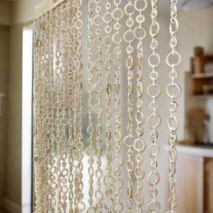 Natural Elegance: Custom Made Wooden Bead Door Curtains for Privacy and Style