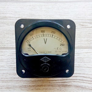 Timeless Voltmeter - Steampunk Style Collectible - Classic Voltmeter - Industrial Chic Home Accent