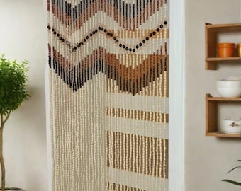 Cortinas de cuentas estilo bohemio para puertas