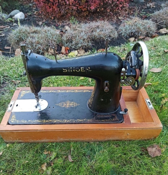 1960年代製シンガー手回しミシン：修復済みヴィンテージ装飾品 - Etsy 日本