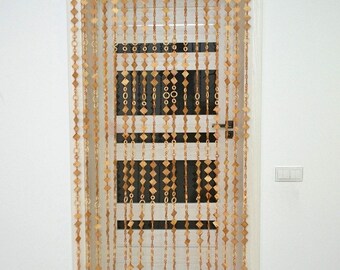 Bohemian Wooden Bead Door Curtain – Housewarming Gift, 78