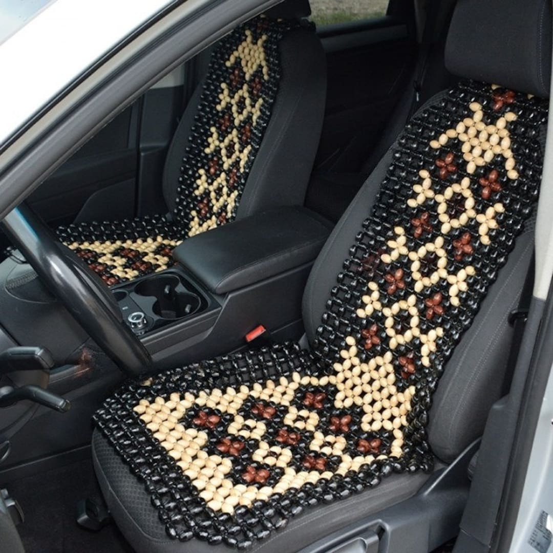 Driver & Passenger Set of Wooden Bead Car Seat Cover - Etsy