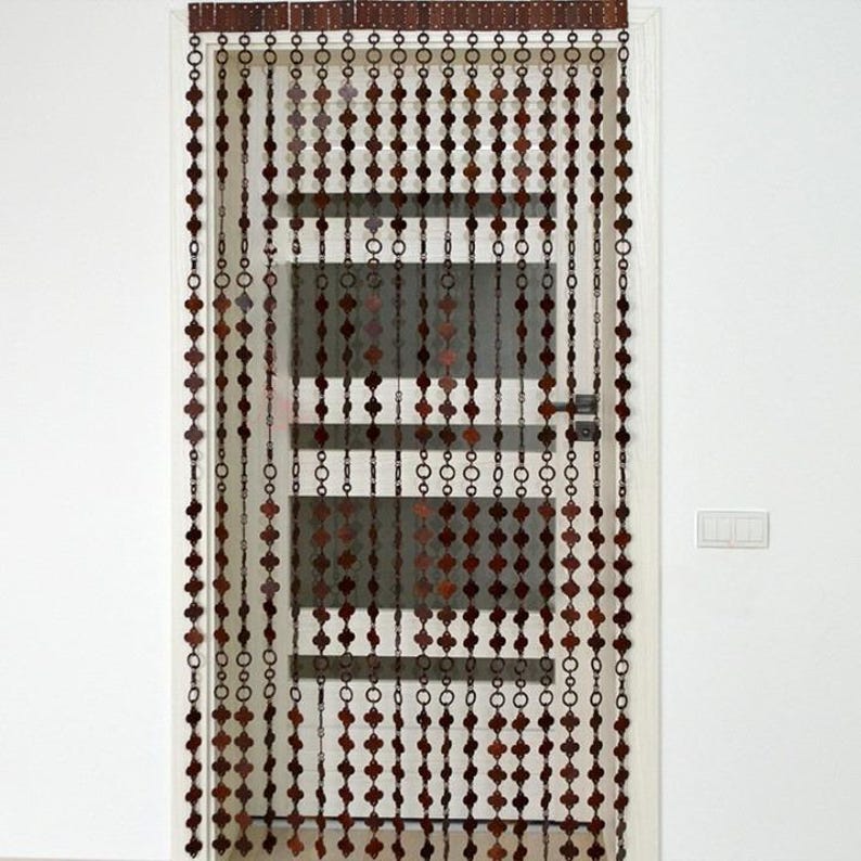 Wooden Bead Curtains for Farmhouse decor - Nature Handcrafted image 3