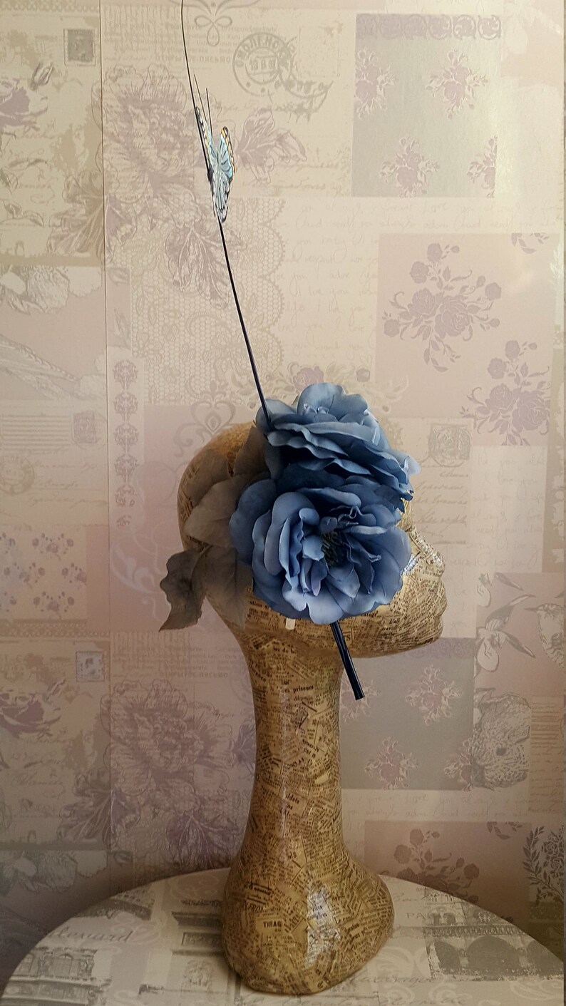 Zarlee Fascinator in Wedgewood main image 1