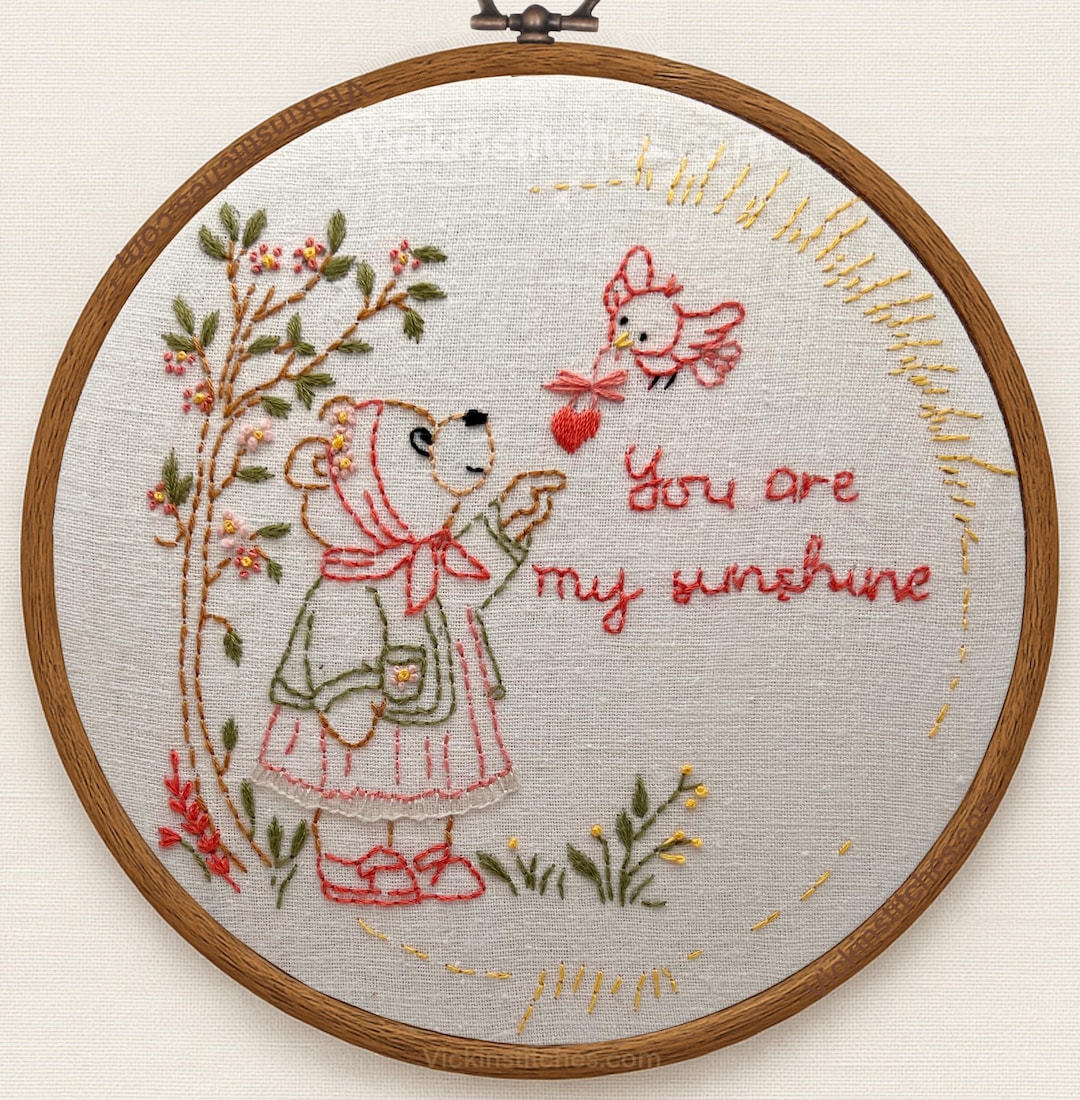 You Are My Sunshine Embroidery Kit – Sweet Hand Stitch Wall - Etsy