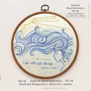 Beach Waves Embroidery Kit: Coastal Christian Craft (Beginner-Friendly)
