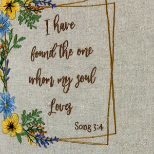 Floral Hand Embroidery Patterns PDF Christian Verse Floral Bouquet ...