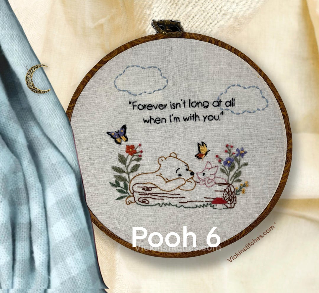 Winnie the Pooh Embroidery Pattern Pooh 6 Beginner DIY (digital