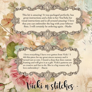 There are many 5 star ratings for this embroidery kit product
