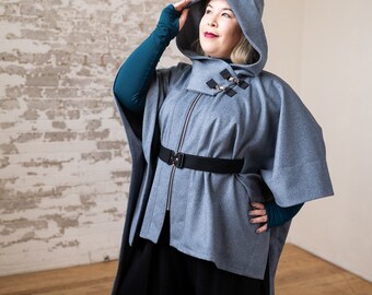 Rebel Mantle // Hooded Cape / Belted Poncho