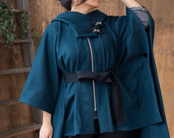 Rebel Mantle // Hooded Cape / Belted Poncho