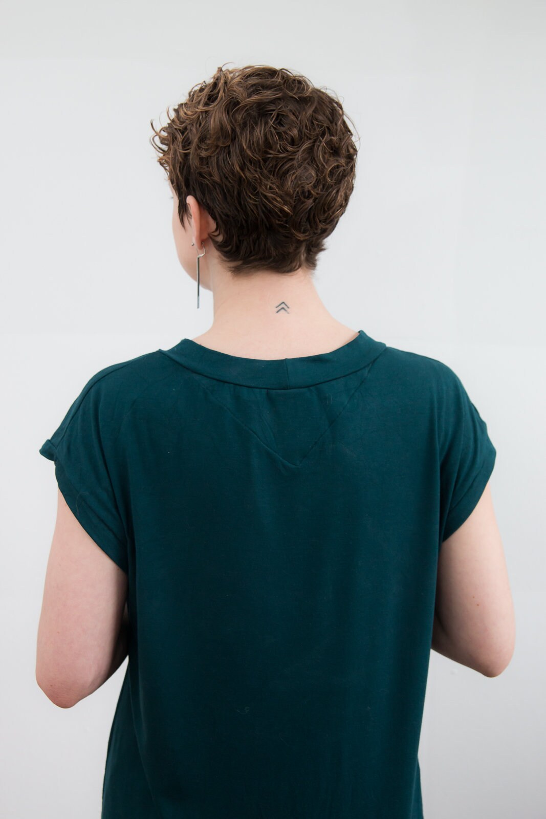 Novice Top // Asymmetrical Tee / Relaxed Fit Tee / Bamboo Jersey