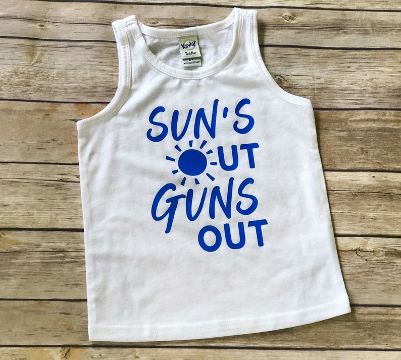 SUN'S OUT Guns Out Boy Tank Top Etsy