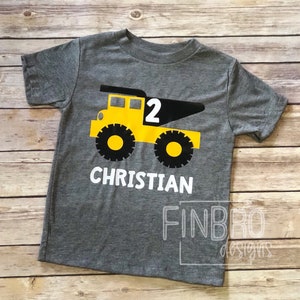 Birthday TRUCK shirt personalized
