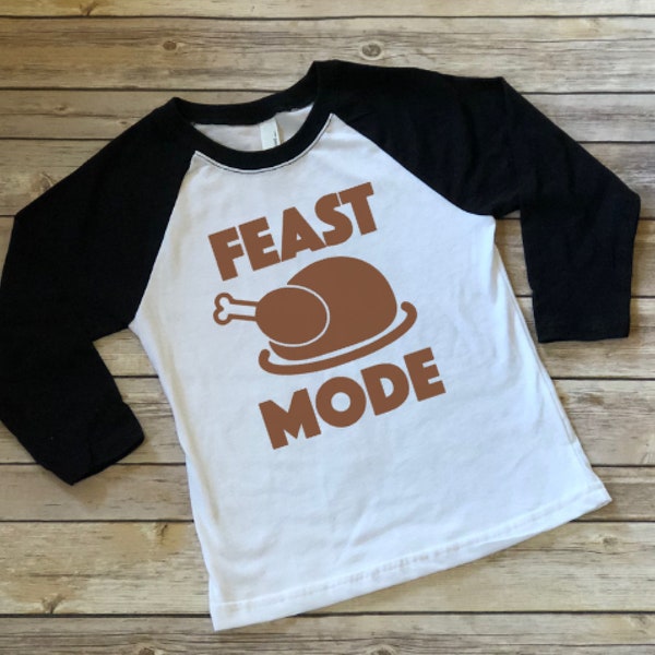 Kids THANKSGIVING shirt Feast Mode