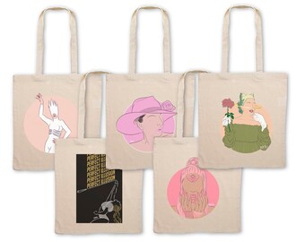 Organic Cotton Eco Tote Bag: Mayhem Ball Opera Haus Graphic Design