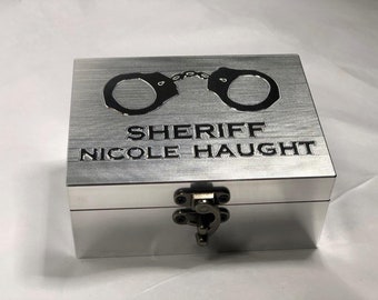 Sheriff Nicole Haught Box Set (Medium) with 2 Shot glass of your choice.